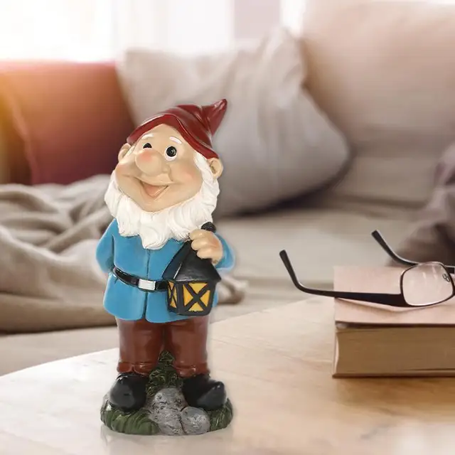 Vicces Gyanta Kerti Gnóm Szobor Rajzfilm Szemtelen Törpék Figurák Kis Szobrok Kreatív Dekoráció A Gyep Kertjéhez 2023 - Image 2