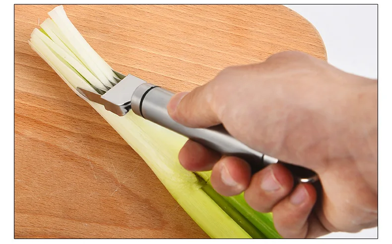 2025 new 304 stainless steel blade scallion cutter meat cutter creative kitchen gadget scallion bone cutting blade scallion