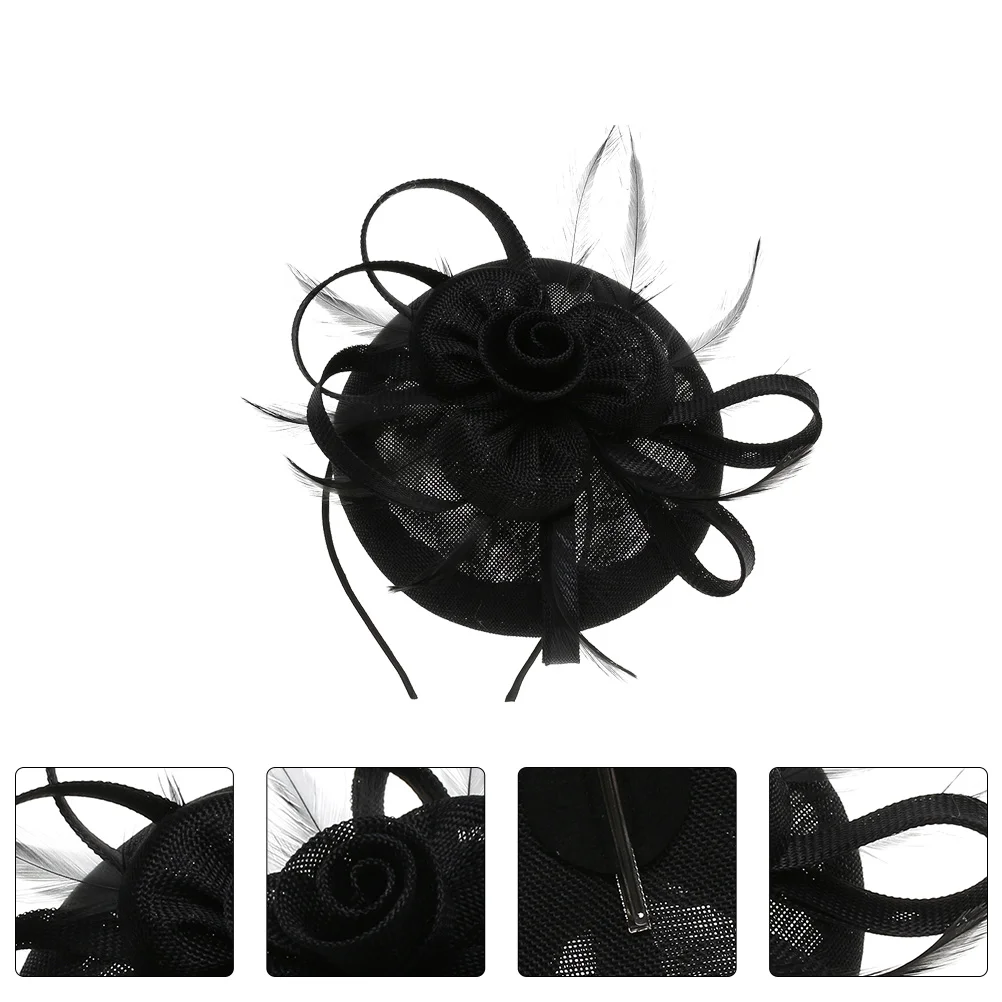 Butterfly Headband Hairpin Headwear for Girls Wedding Tiaraation Tiara Prom Women Imitation Linen Elegant Accessories Miss Clip