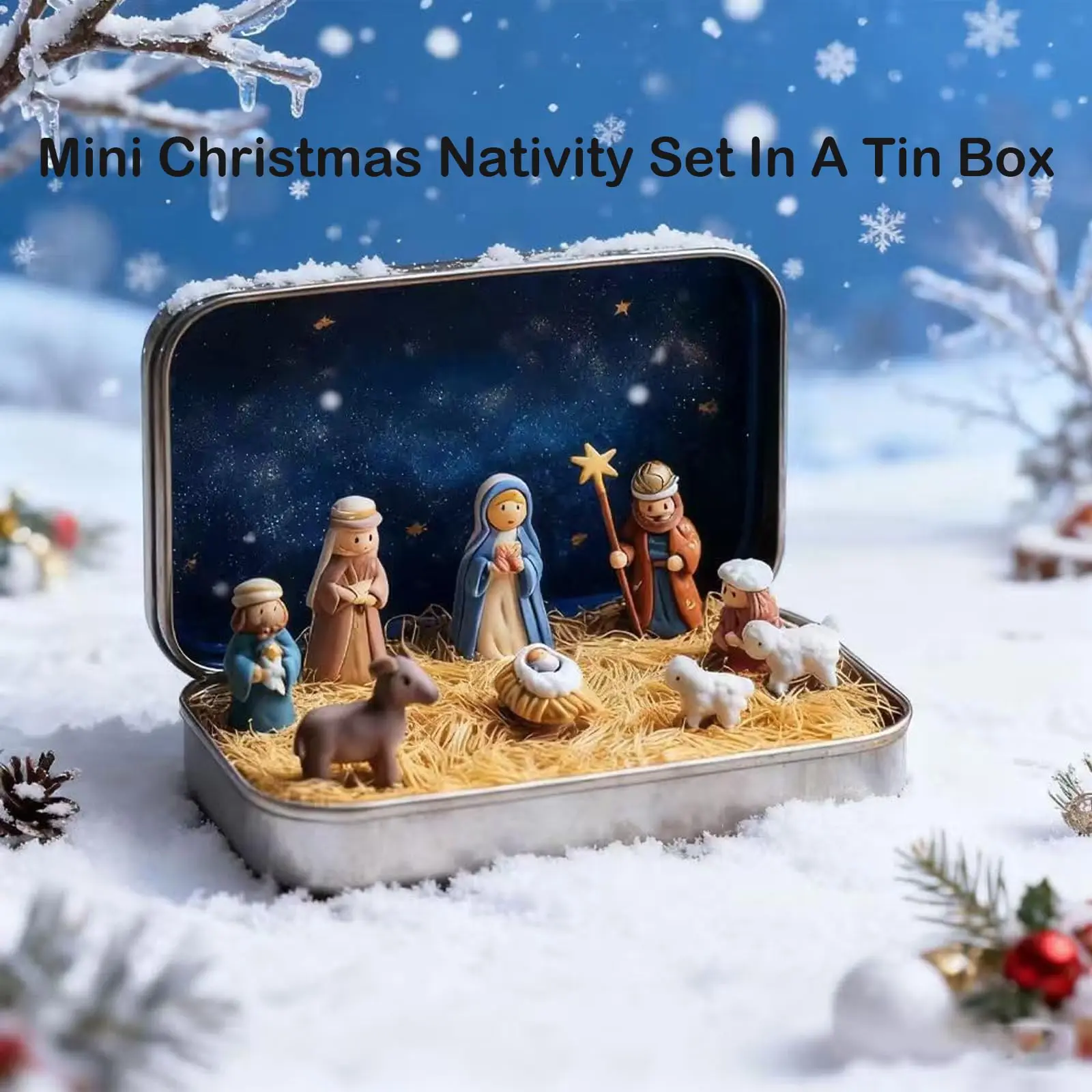 Mini Nativity Scene Jar 3