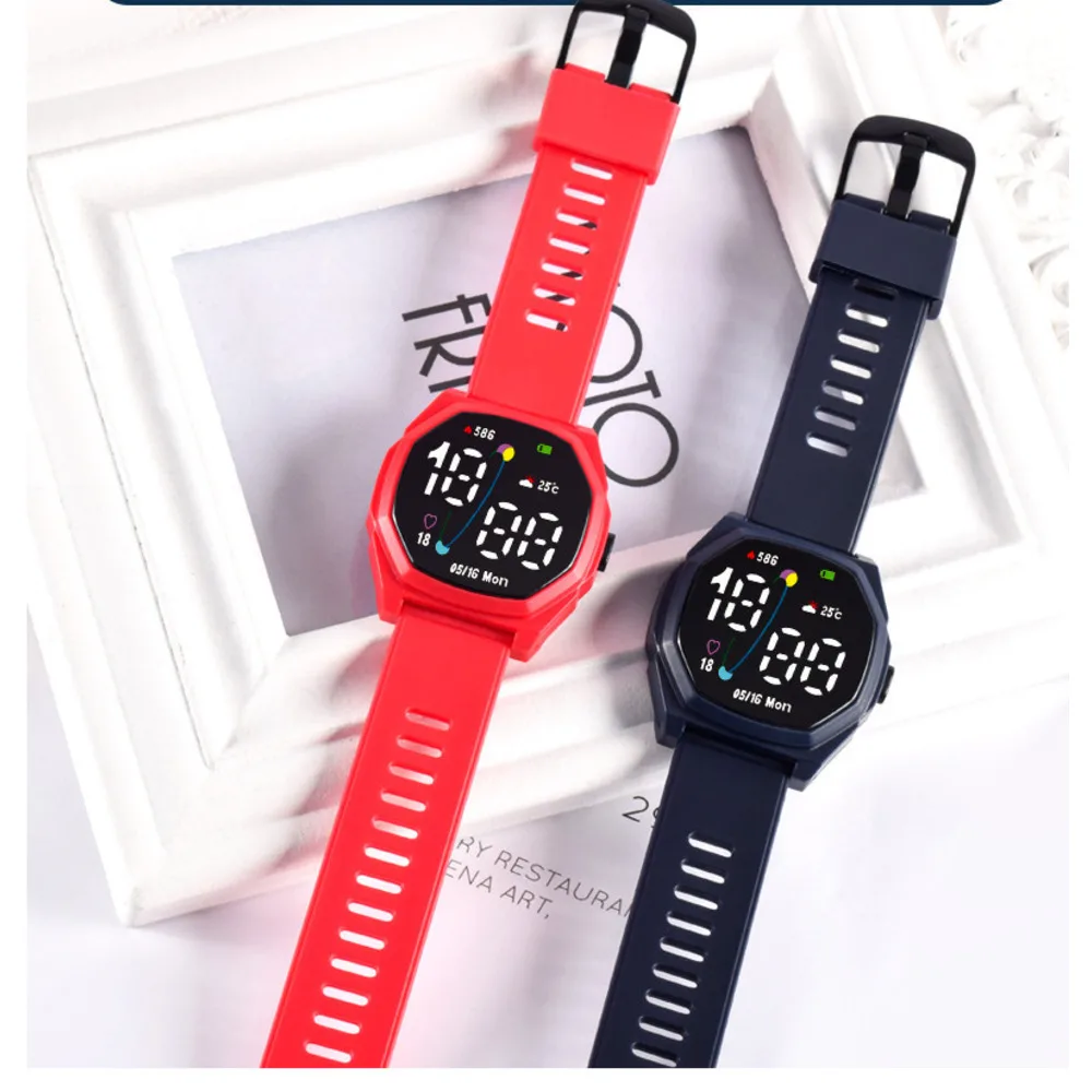 Nouvelle montre électronique à LED Planet Orbit pour loisirs, simplicité, sport, montre étudiante polyvalente, montre à bouton_voghion.com