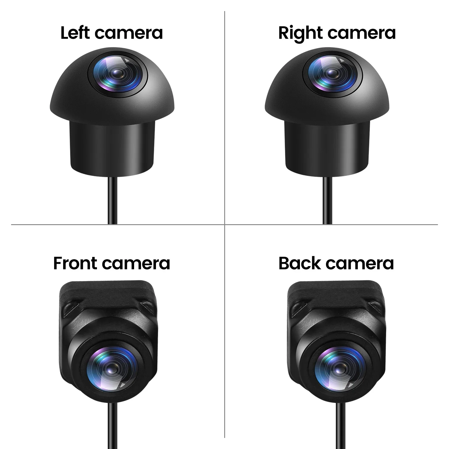 MEKEDE 1080P UHD 3D 360&deg;Panoramic Camera Rear View Camera Car Bird View System 4 Rear/Front/Left/Right 3D 360 Cam 360 panoramic camera 360 degree camera