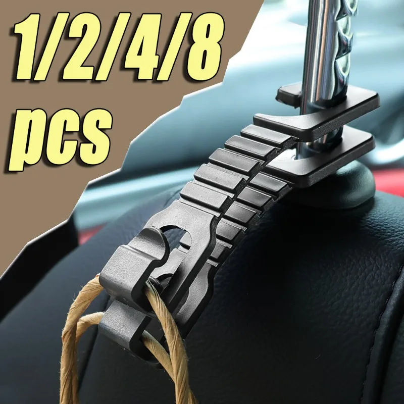 

Car Headrest Hidden Hook for Handbag Purse Coat Car Seat Back Hook Hanger Storage Organizer Auto Portable Fastener Clip