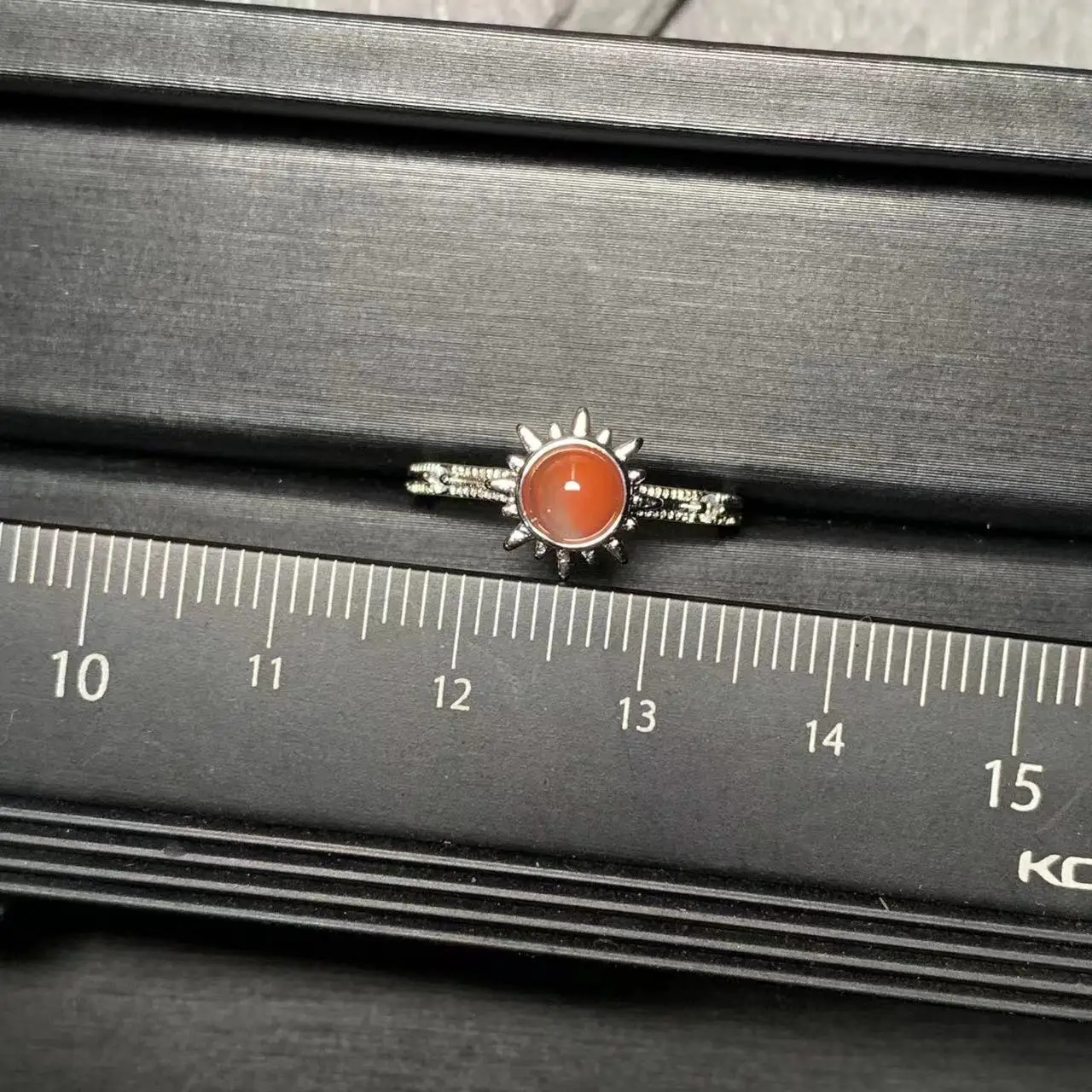 Natural Southern Red Agate Ring Stone Female Handmade Rings Jewelry for Women Gift Purple