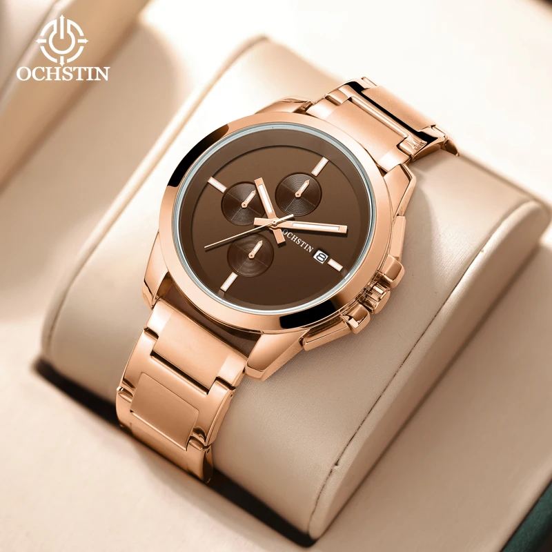Ochstin Promotional 2024 Leisure minimalist Pilot Series Multi functional Quartz Movement Men's Quartz Watch