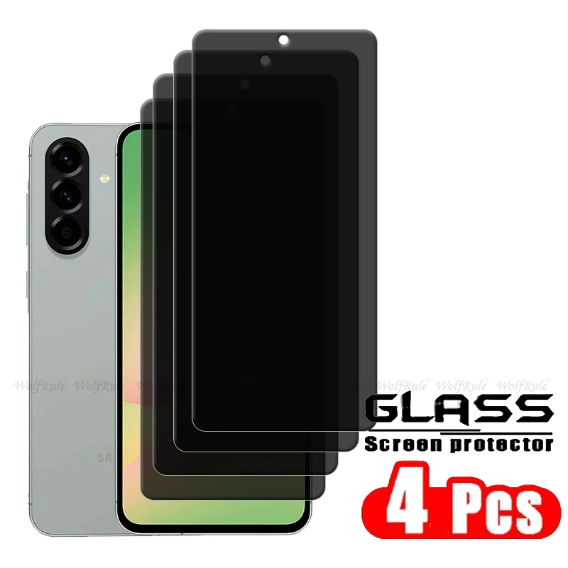 4 قطعة لسامسونج A56 الزجاج سامسونج A56 الزجاج المق...