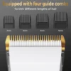 Sejoy Hair Clipper Men With Replacement Cutter Head And Guide Combs Hair Trimming & Beard Grooming 4