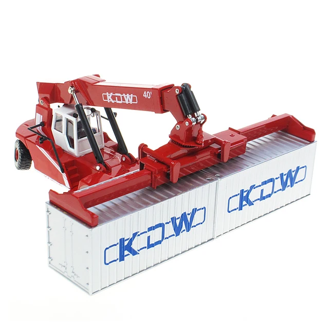 1:50 Alloy Container Crane Model Children Gift Simulation Engineering Cars Kids Gift Construction Vehicle Model Collection 3