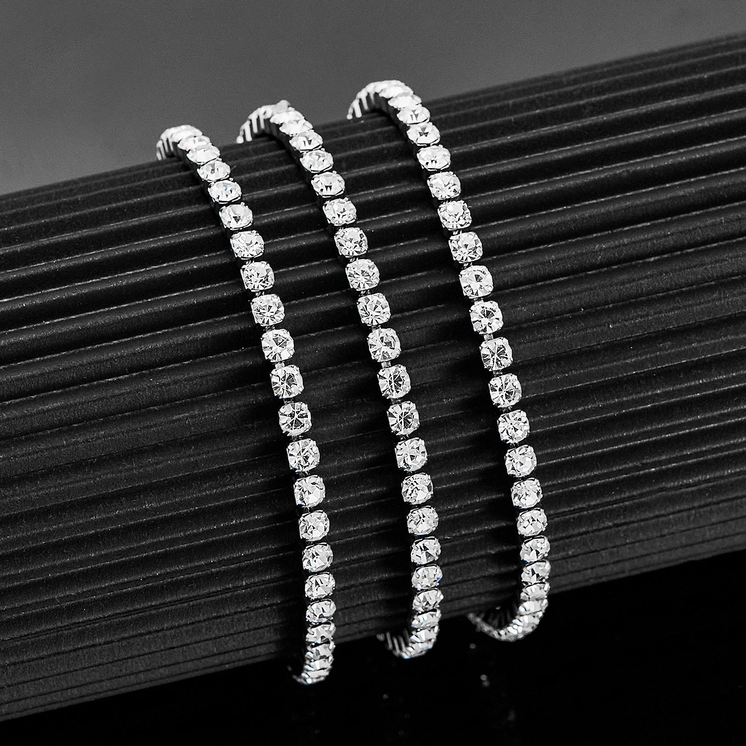 Zirconia Tennis Necklace close-up detail
