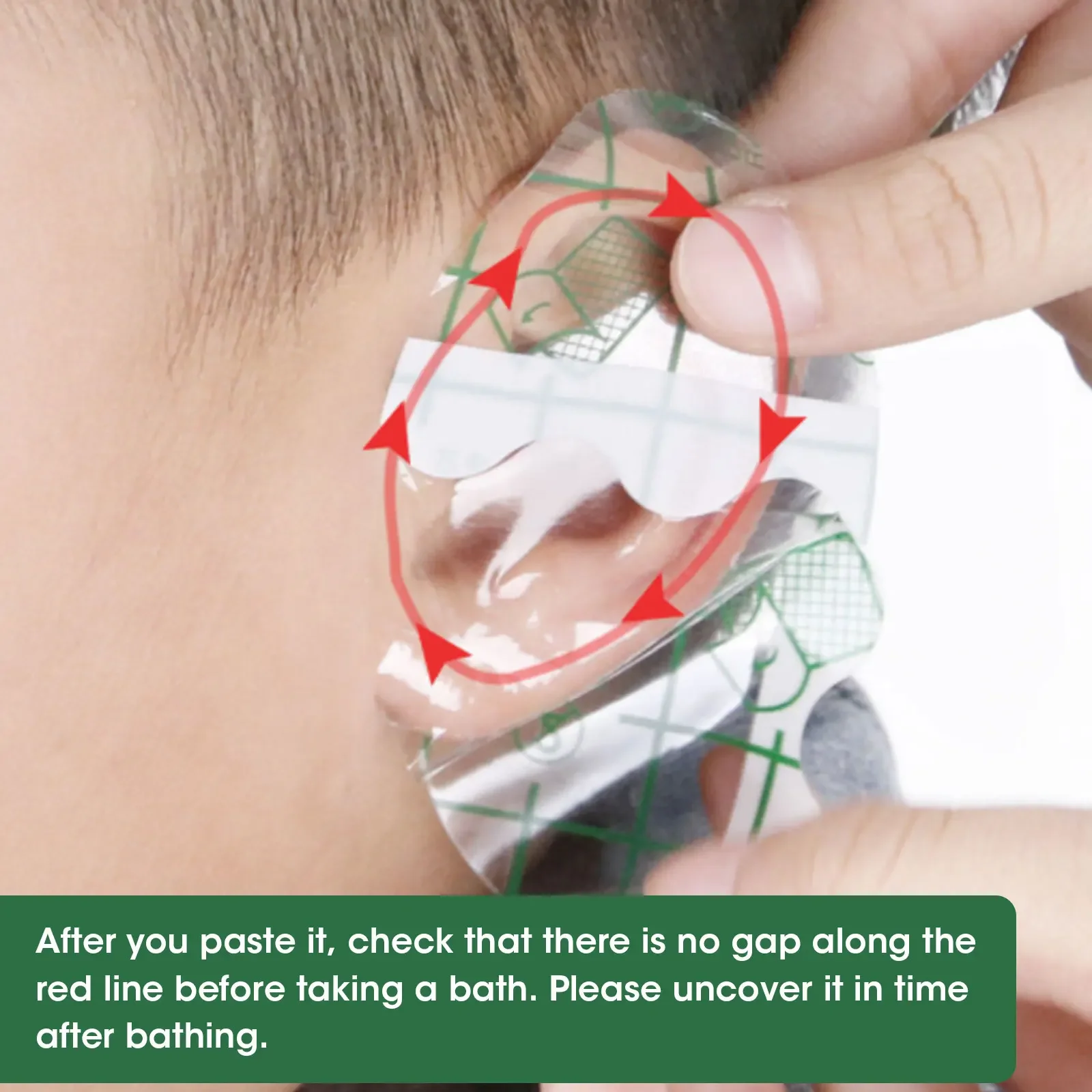 20/60/100pcs Shampoo Ear Protection Stickers Bathing Swimming Earmuffs Water Children Shampoo Ear Water Prevention Baby Care ear protection stickers