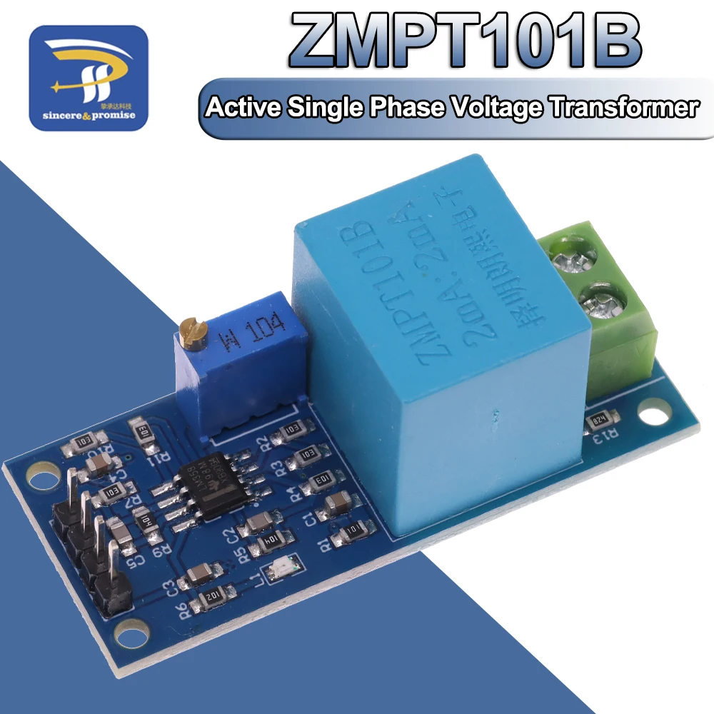 Modulo Trasformatore Di Tensione Monofase Attivo Sensore Di Tensione Di Uscita Ca Amplificatore Di Induttanza Reciproca Per Arduino Mega Zmpt101B