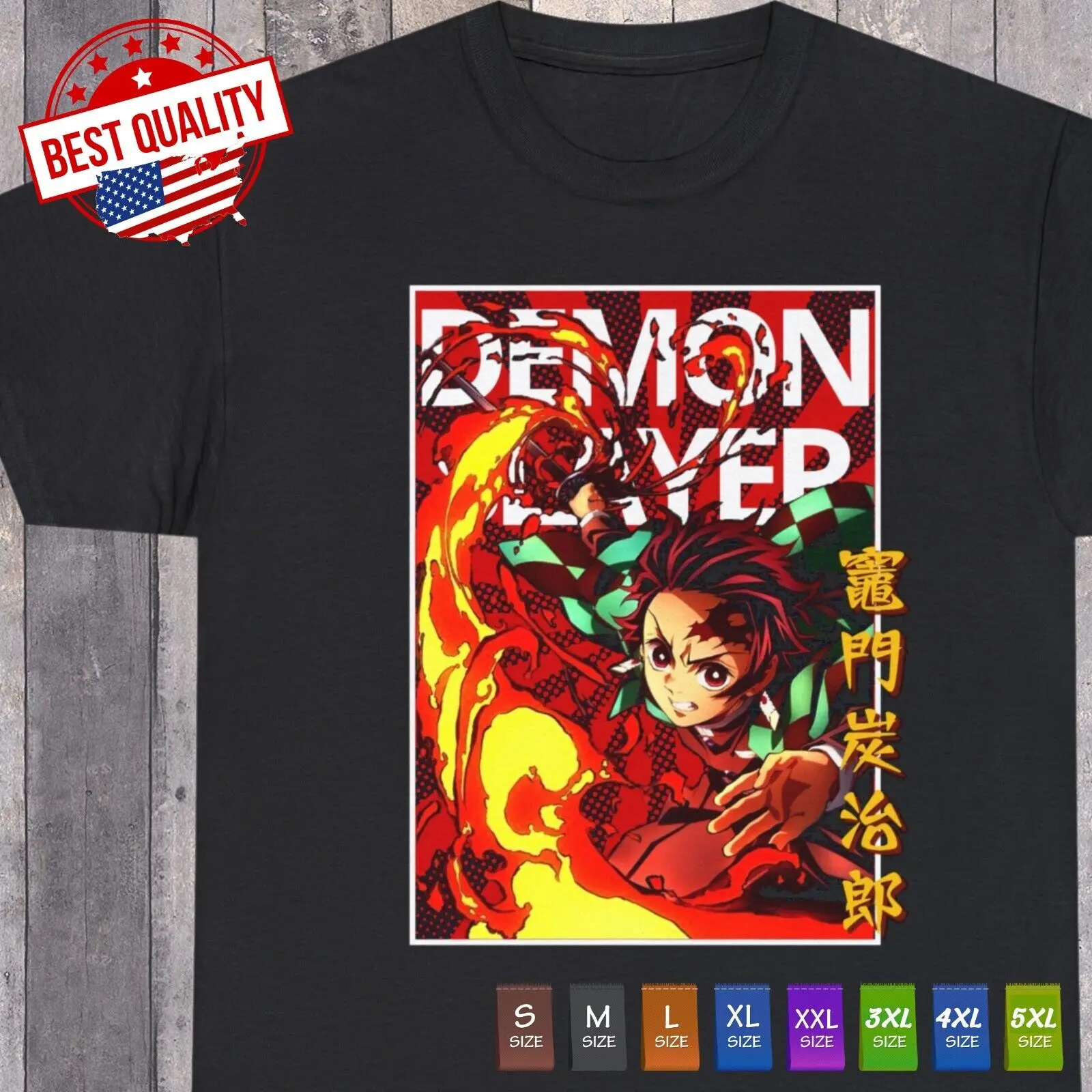 Новая футболка KNY Tanjiro Demon Slayer аниме одежда Манга японская футболка