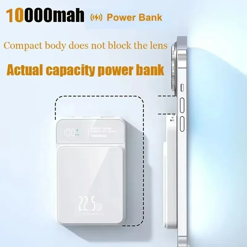 20000mAh Power Bank Magnetic Qi Wireless Charger Magsafe 22.5W Super Fast Charging Powerbank For iPhone Samsung Huawei 6