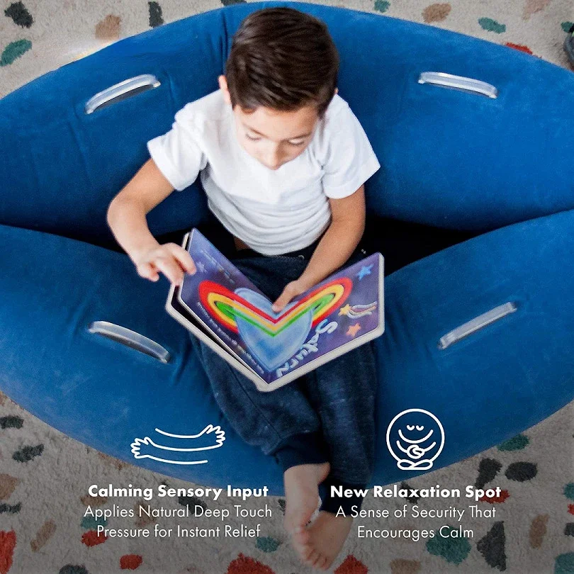 Otautautau 4ft lettino gonfiabile nido comodo Pouf Pouf divano letto Chaise Lounge reclinabile divano pigro sedile ad angolo mobili SF113 - immagine 4