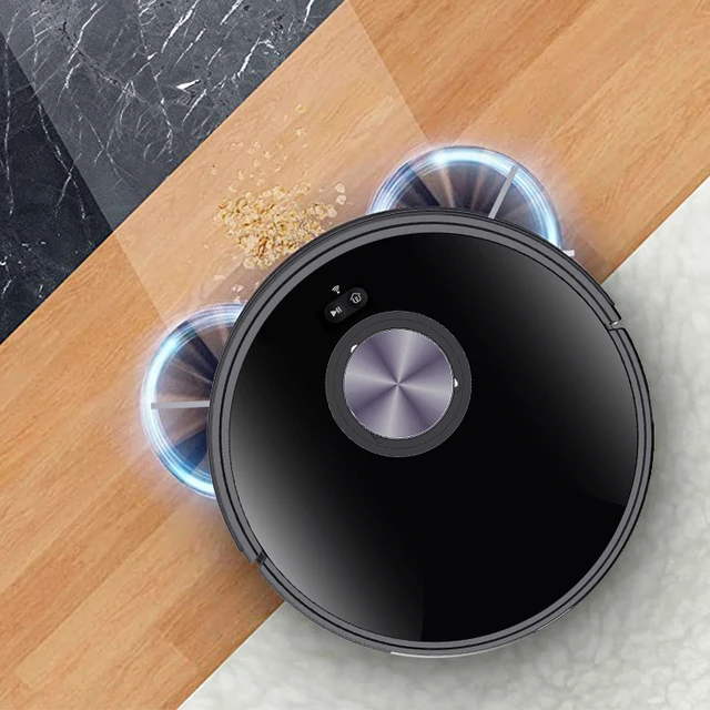 Intelligent Vacuum Robot And Mop Cleaner Laser Navigation Vacuum Cleaner Wifi App Control With Wet Mopping
