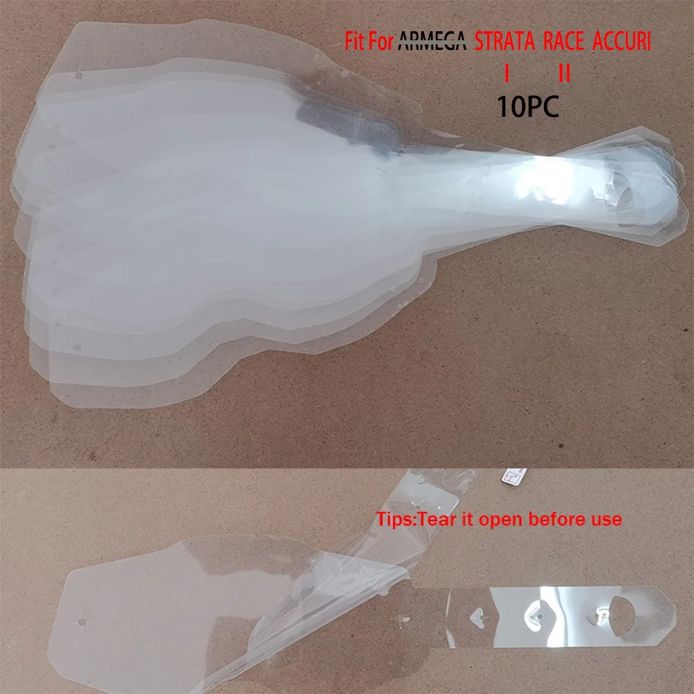 Motorcycle Windshield Tear Off Film Dust-Proof Patch Scratch Resistant Film Competition Rainy Day Mud Resistant 4PC 10PC