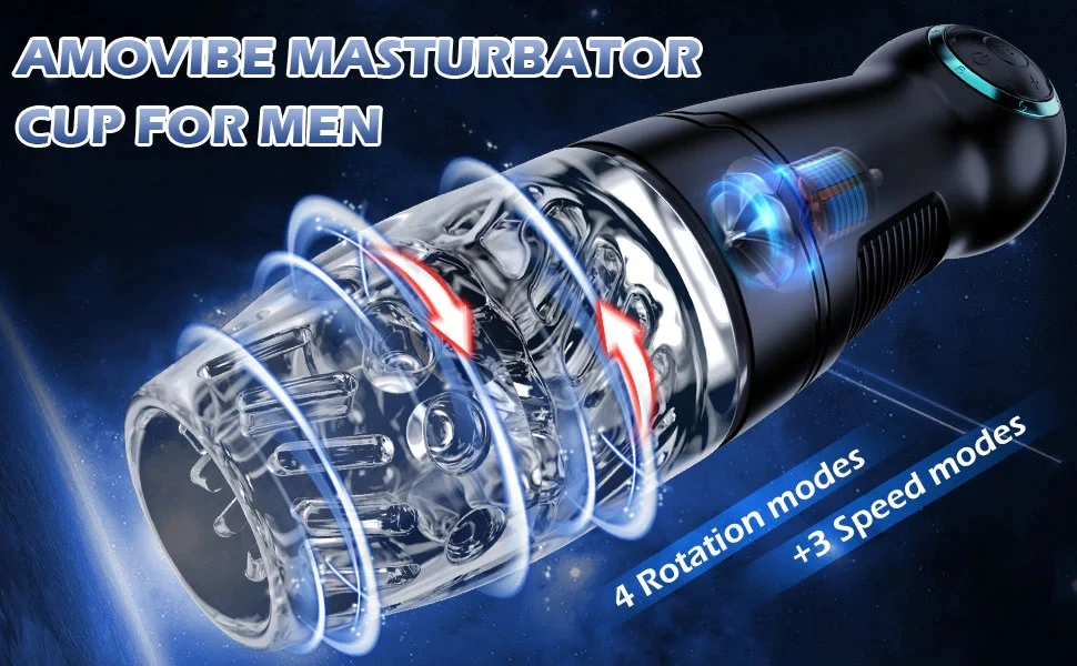 sulla tazza automatica con 4 giri e modalità a 3 velocità Simulatore per adulti Massaggio 18+ Simulatore di giocattoli sessuali_voghion.com