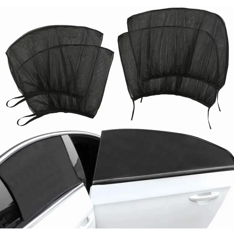 2/4 stücke Auto Fenster Bildschirm Tür abdeckungen vorne/hinten Seiten fenster UV Sonnenschein Abdeckung Schatten Mesh Auto Moskito netz für Baby Kind Camping