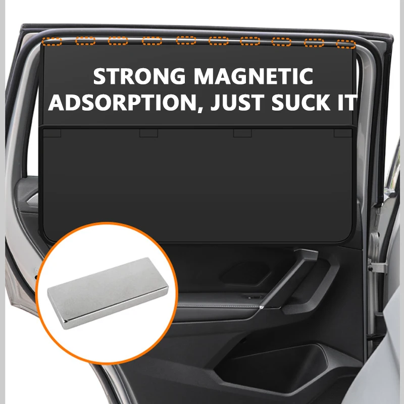 Enhanced Magnetic Car Sunshade Cover with UV Protection and Thicken Middle Paste Design