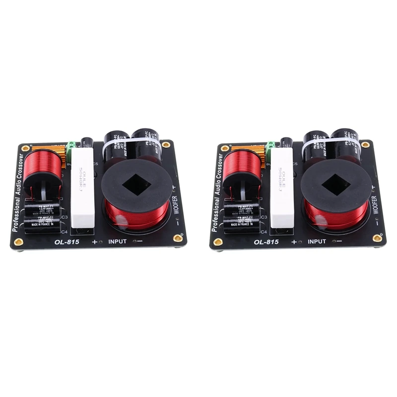 

2X 2 Way 600W Frequency Divider Hifi Audio Crossover For Single 8 / 10 / 12 Inch Professional Stage Speaker