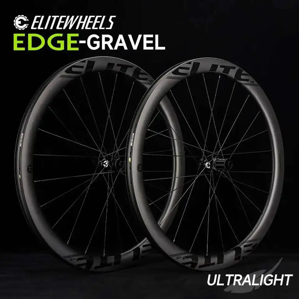 ELITEWHEELS EDGE Gravel Wheels Ultralight 1356g Wing 20 Spoke For