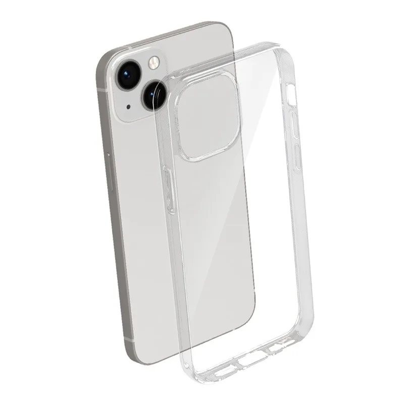 Luxury Transparent Soft TPU Silicone Back Cover, Clear Case