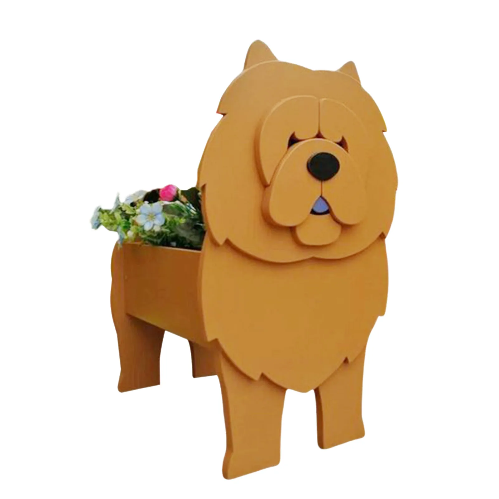 Husky Dog Shaped Garden Flower Pot Giftssend