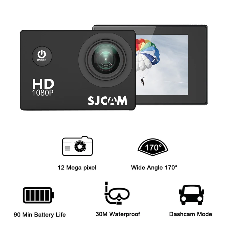 Original SJCAM SJ4000 Full HD 1080P Extreme Sport DV Action Camera Diving 30M Waterproof Underwater Cam 3