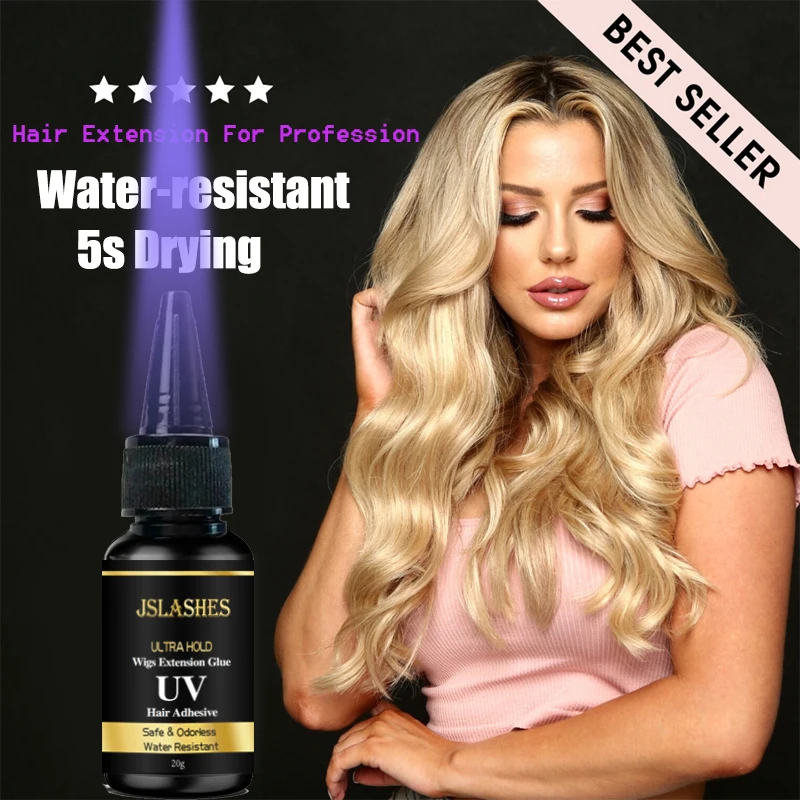 Uv Light Hair Extension Glue Uv Wigs Adhesive Tape UV Light Gel LED Technology Ultra Hold Hair Glue