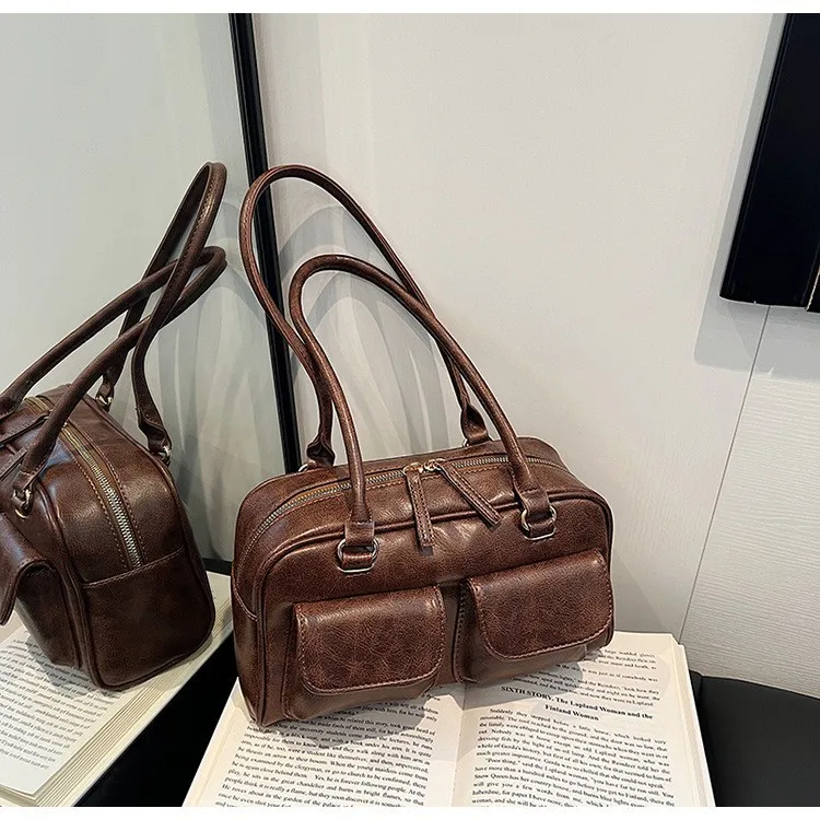

Portable Double Pockets, Women's Shoulder Bag, Fashion Designer Underarm Bag, Women's Handbag, Wallet, side bag for ladies