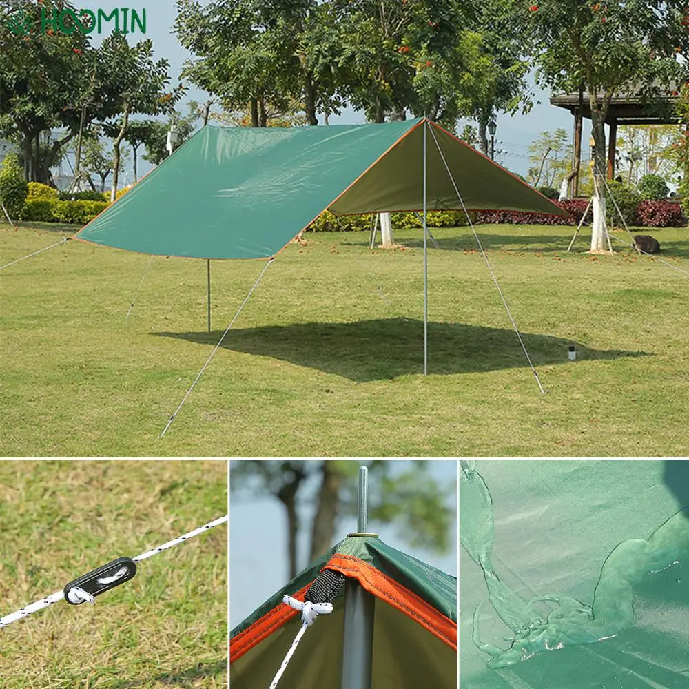 

3x5m Tarp Tent Shade 3x4m Beach Hammock Tourist Outdoor Camping Sun Shelter Awning Waterproof Ultralight Garden Canopy Sunshade