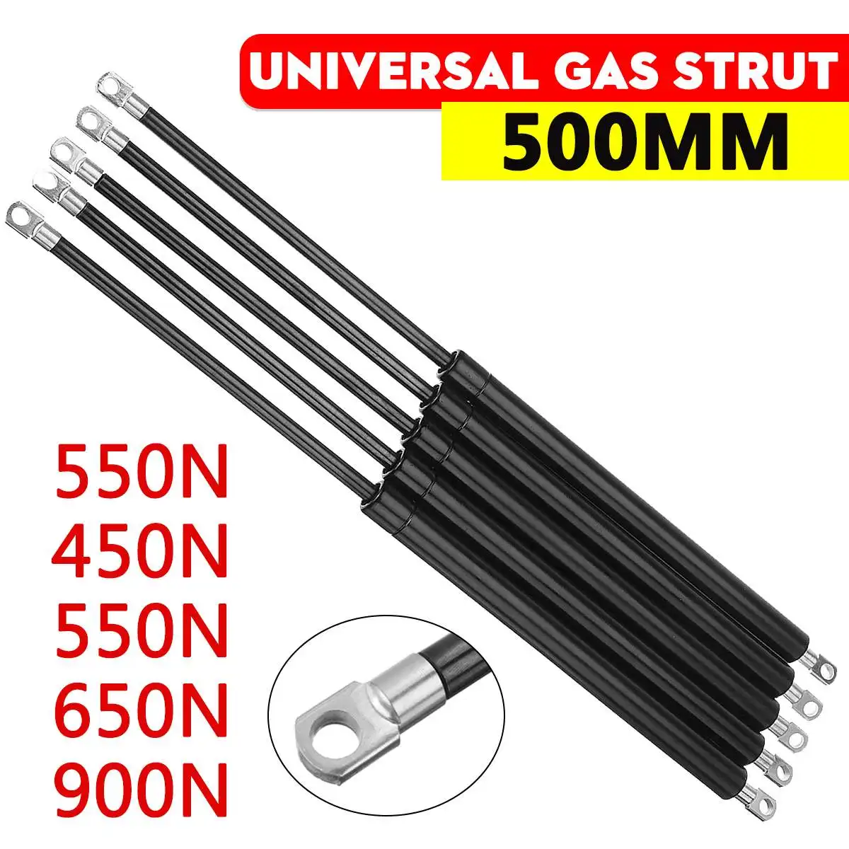 Acheter Barres de jambe de force à gaz pour voiture, 2 pièces, 195mm,  200-380N, tige de Support de capot à ressort à gaz, levage de choc pour  fenêtre de lit de camping-car