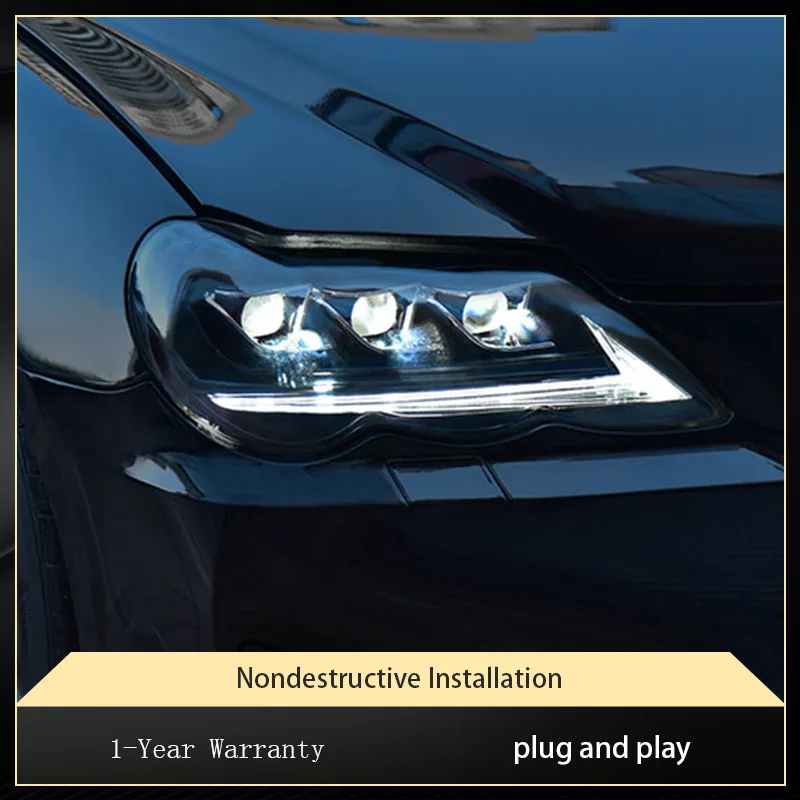 

Car Lights For Toyota Mark X Reiz 2005-2009 LED DRL Auto Headlight Assembly Lens Front Lamp Start Tool Accessories
