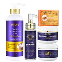 AILKE-Kit de soin de la peau pour femme, Glutathion, Sérum, Crème anti-taches foncées, Crème Linge éclaircissante, Regina, 5 en 1 1