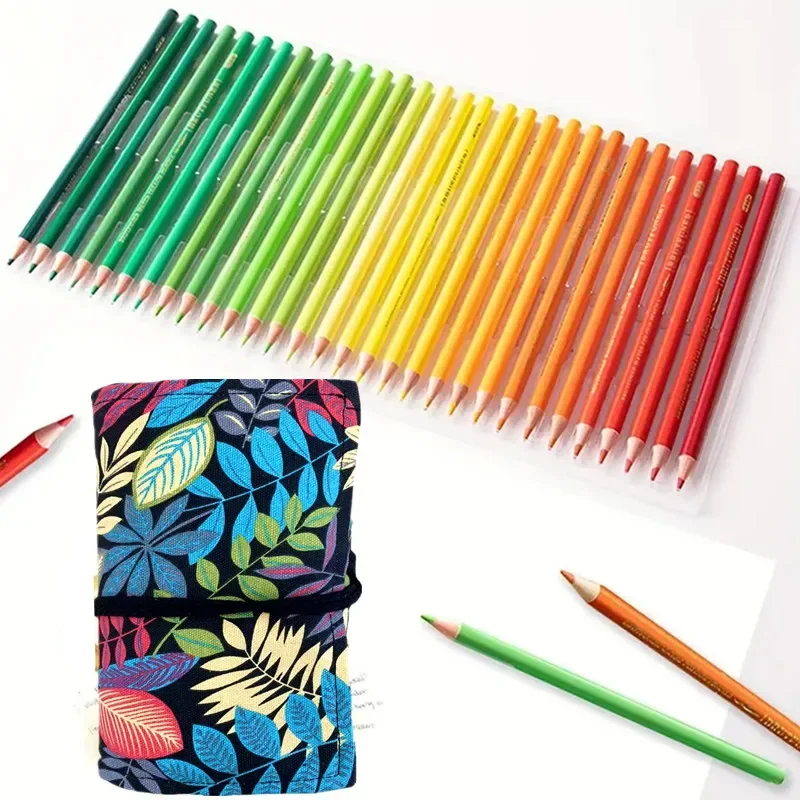 Ensemble de 72 crayons de couleur, crayon à documents vibrant pour écolier, crayons à dessin d'art Soft Core pour coloriage, peinture, papeterie 2024