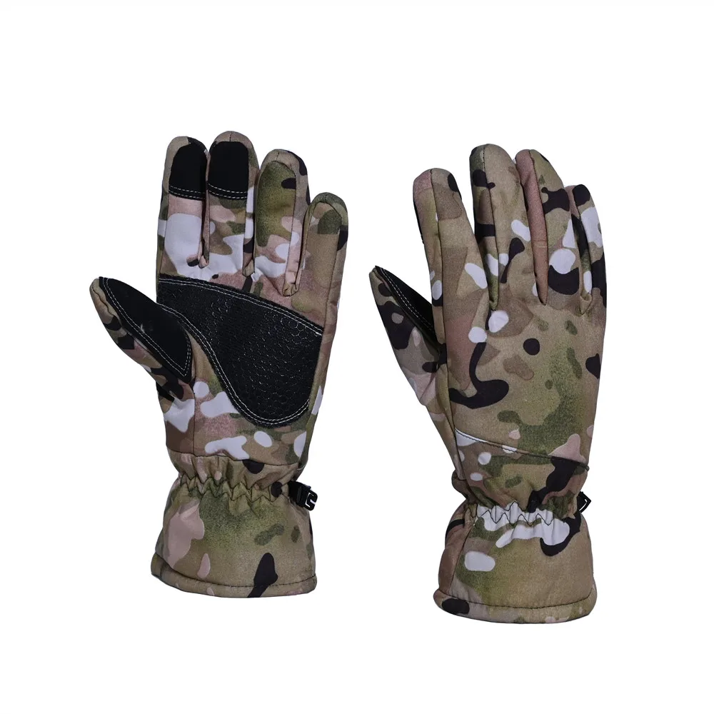 Camo Winter Gloves Hunting Tactical Fishing Defender Gloves Waterproof Insulated Long-Wear Non-Slip Grip Tactical