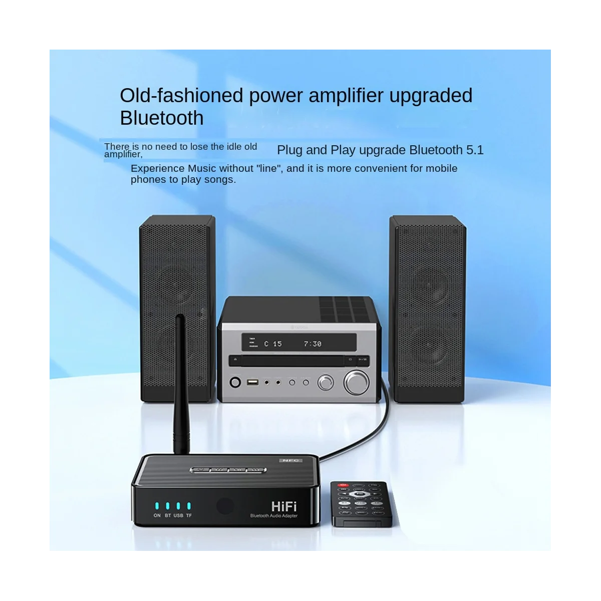 

Bluetooth-аудиоприемник, передатчик 5.1, стандартное стерео 3,5 мм, AUX RCA, оптический HiFi беспроводной аудиоадаптер с пультом дистанционного управления