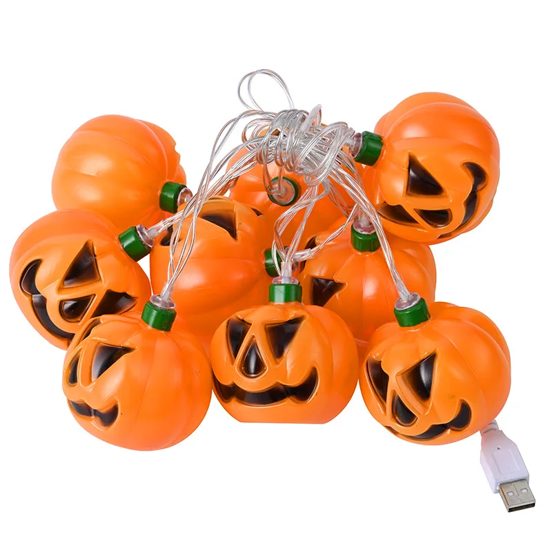 

The new pumpkin Halloween human induction lights string lights, Christmas decorations led string lights
