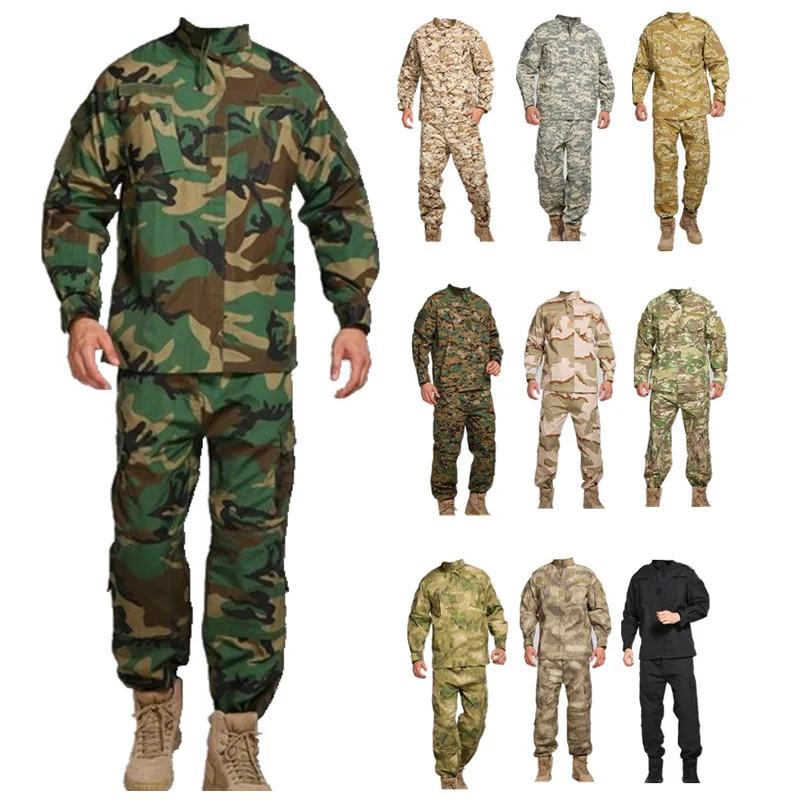 HAN WILD Tactical Uniform Airsoft Camouflage Hunting Suit Soldier Men Combat Jackets Pants Softair Paintball Man Clothing Climb