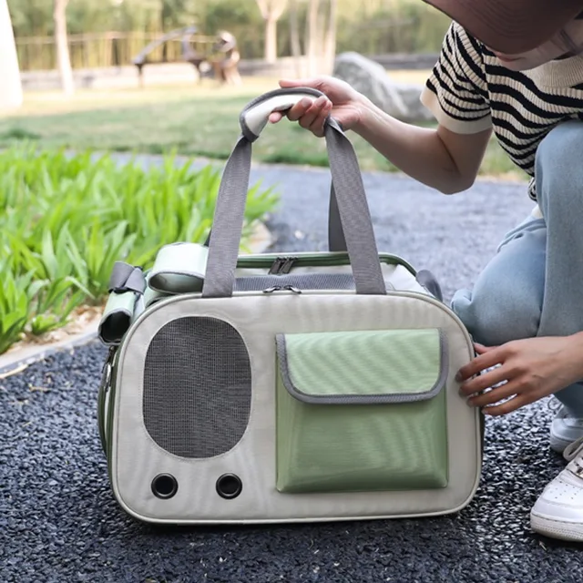 Portable Dog And Cat Bag, New Pet Bag, Summer Cat Outdoor Bag, Large Capacity Breathable Single Shoulder Diagonal Cross Bag 5