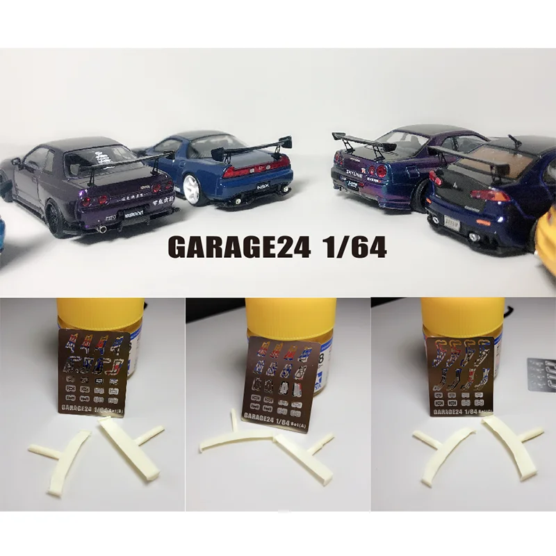 Hobby Venom 1/64 Parti Modificate Spoiler Wing Per Model Car Racing Vehicle Toy Hotwheels Tomica