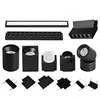 Ultra Thin Magnetic Track Light No Ceiling Required Surface Mounted DC48V Rail Home Store Flood Grille Spot LED Lamp Black White 3