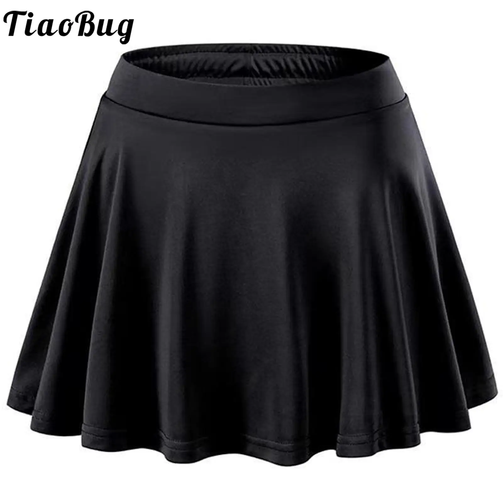 Summer 2023 Kids Girls Solid Color Athletic Skirts with Shorts High Waist with Drawstring Pleated Sport Skirt for Tennis Workout