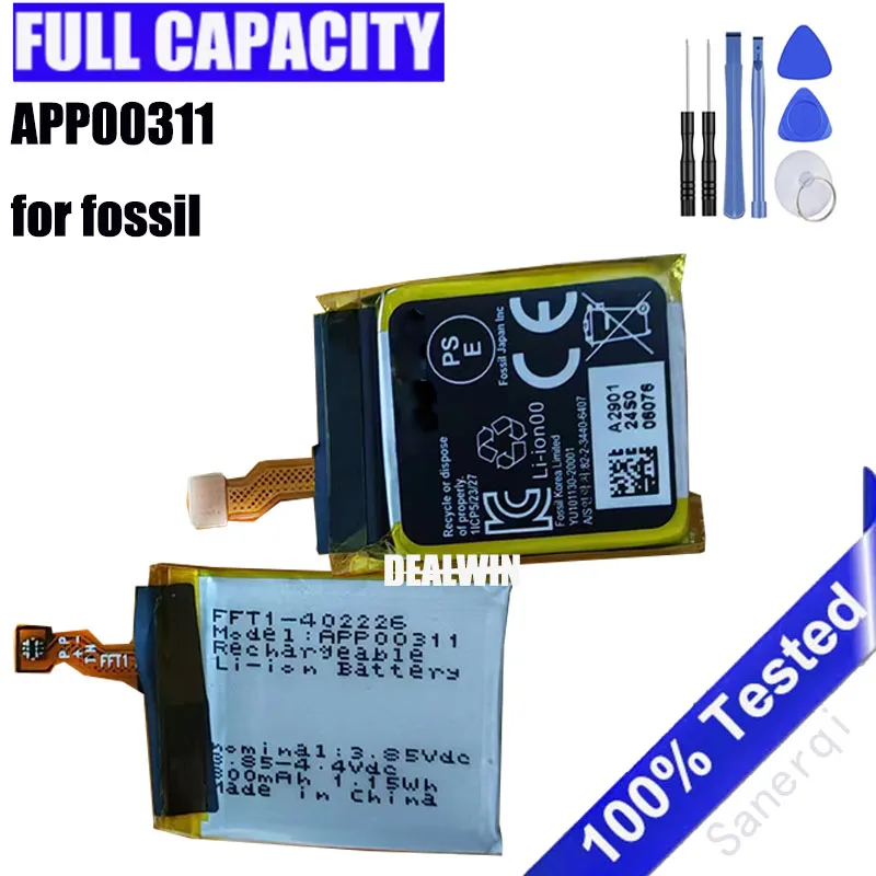 BIOS LIFE ENERGY 30パケット Original Replacement APP00311 Battery For Fossil APACK