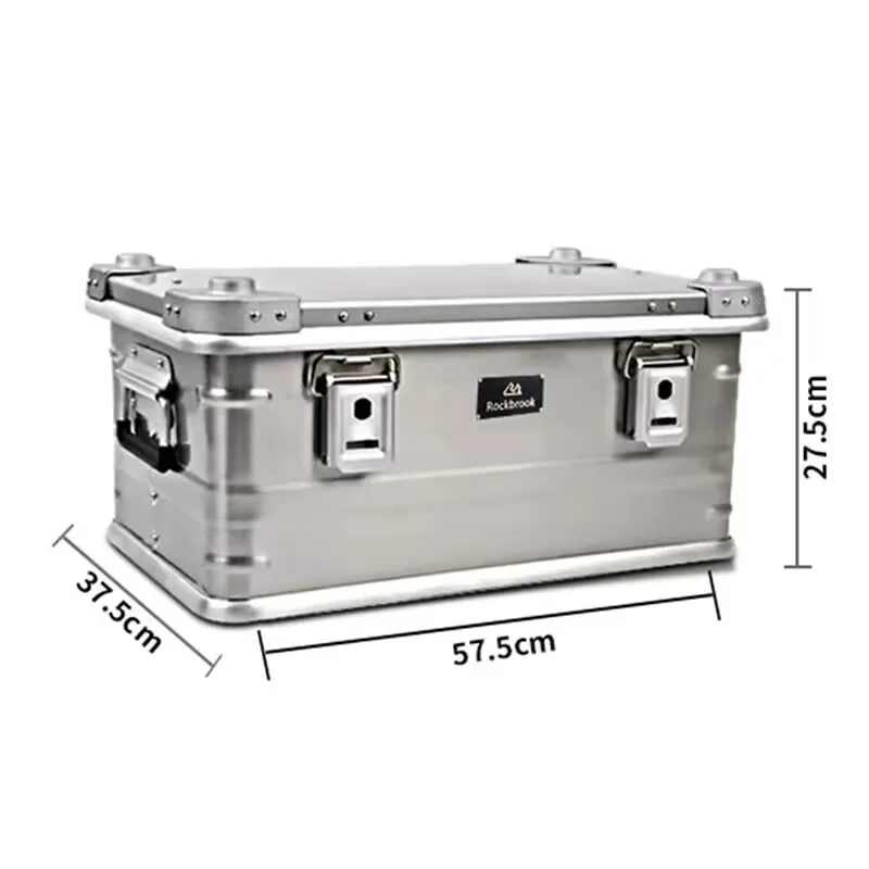 Aluminum magnesium alloy outdoor camping storage box Large capacity car backup storage rear end organizer 3