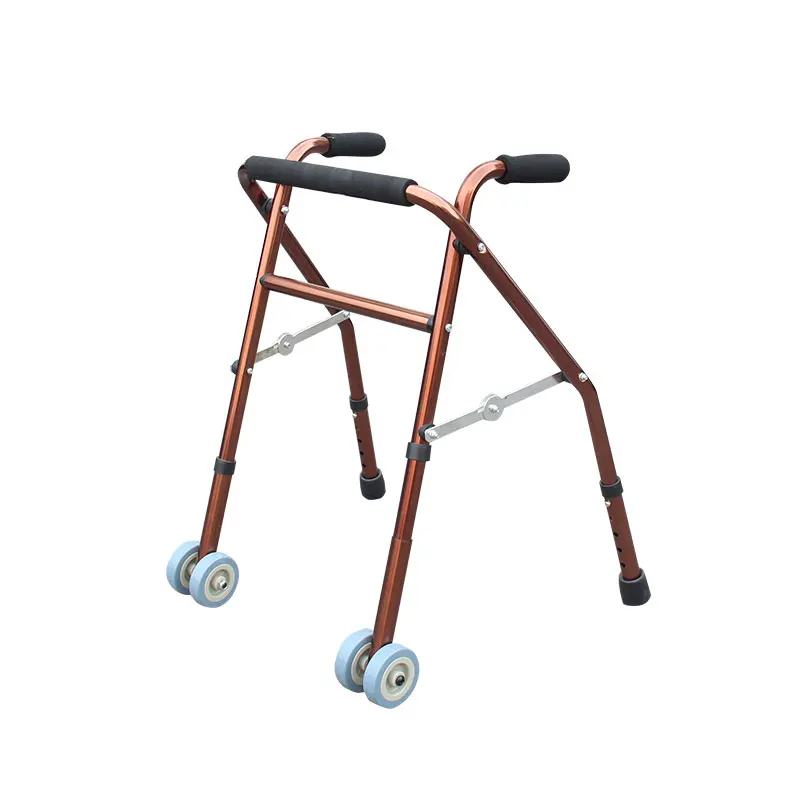 Children's Walker, Folding Cerebral Palsy Walker for Kids , Lower Limb Rehabilitation Walker Training Stand Frame Walking Stick 3