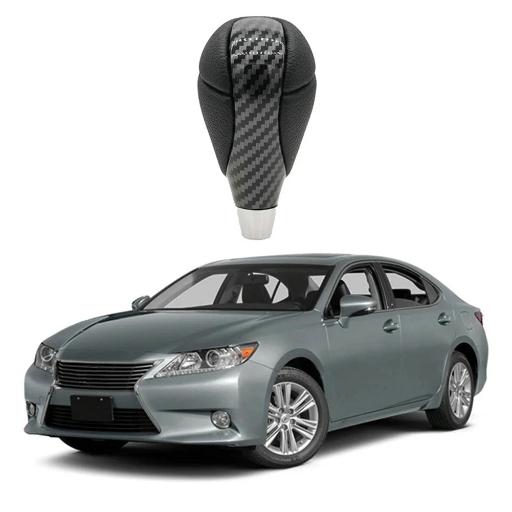 

New Style For Lexus IS250 2006 - 2012 Carbon Fiber Automatic Gear Stick Shift Knob Leather Direct Fitment Easy Install