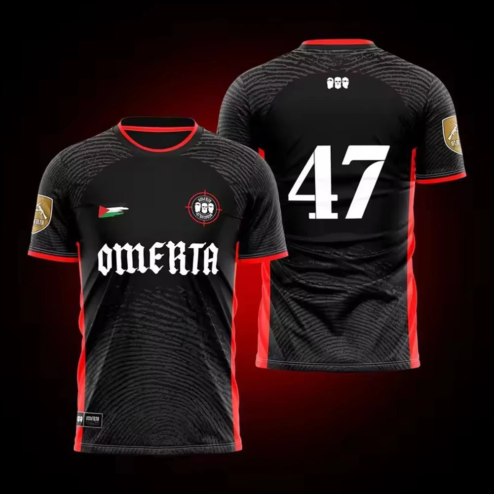 Omerta Boxing Fans Summer 3D Print Omerta 47 Outdoor Sportwear Men's Breathable Jersey Round Neck Short Sleeve T-shirt Clothes 2