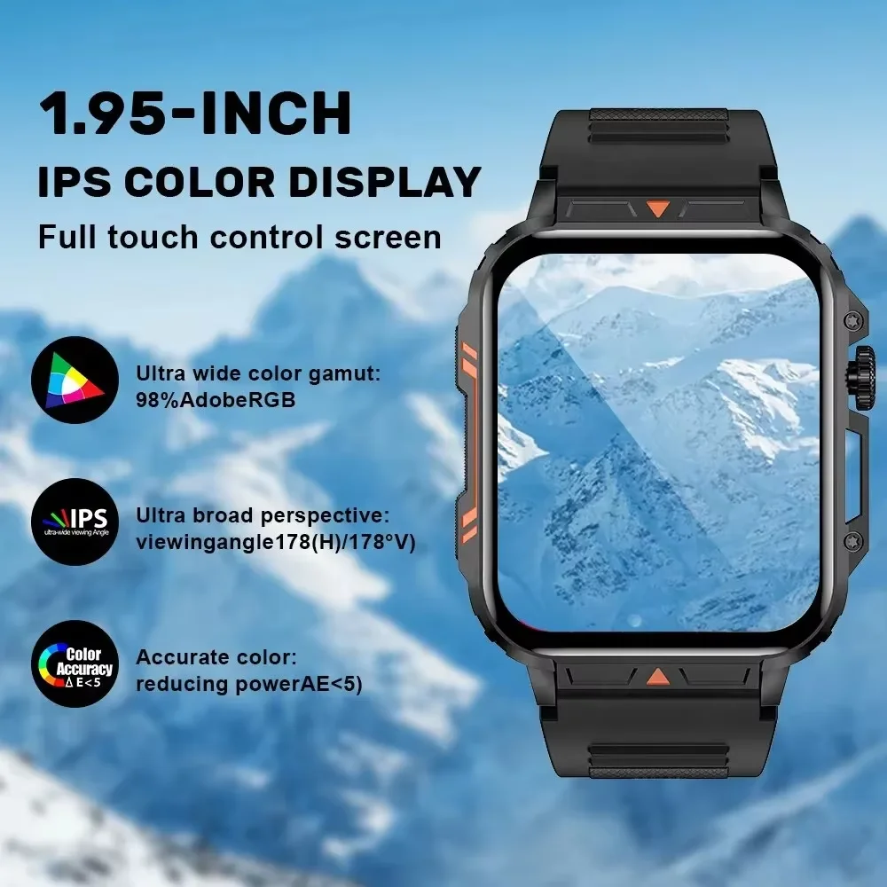 2026 Smartwatch 1.95" Inch Screen Health Monitoring Watches IP68 Waterproof Sport Fitness Smart Watch Android IOS For Men Women 2