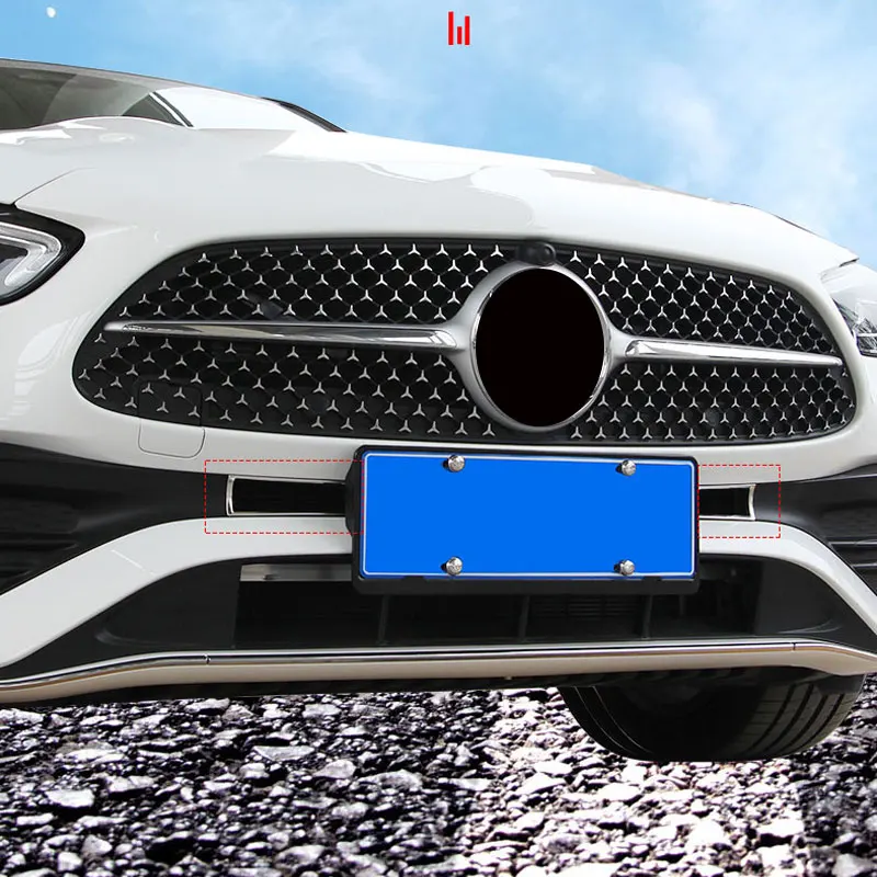 

Для Mercedes Benz C Class W206 C200 C220 C260 C300 2022 + автомобильный воздушный воздухозаборник, украшение с блестками, номерной знак, отделка с блестками